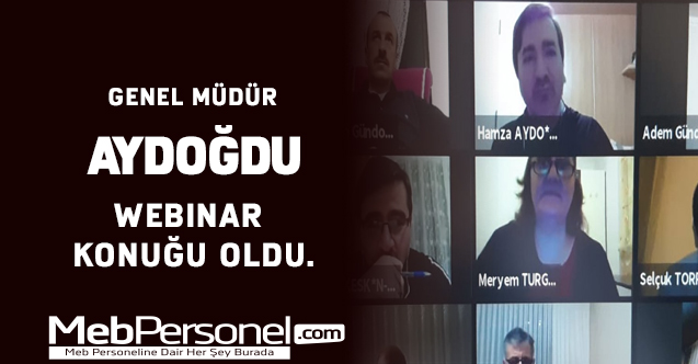 Personel Genel Müdürü Hamza Aydoğdu webinar konuğu oldu.