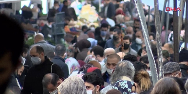 Bu görüntüler İstanbul'dan... Sosyal mesafe hiçe sayıldı