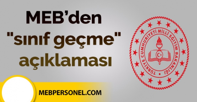 MEB'den "sınıf geçme" açıklaması