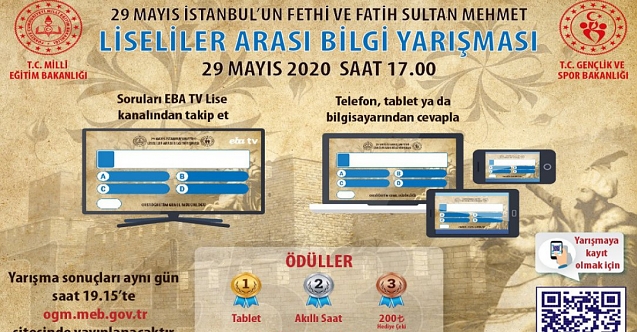 MEB'den İstanbul'un fethine ilişkin bilgi yarışması