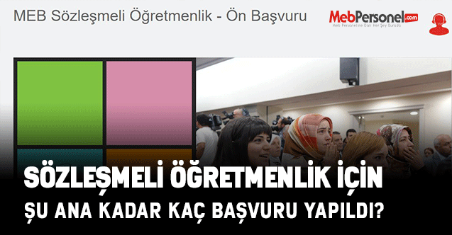 Sözleşmeli Öğretmenlik İçin Şu Ana Kadar Kaç Başvuru Yapıldı?