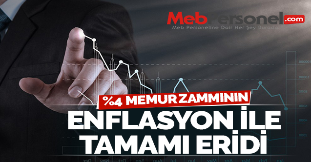 'Memurlara uygun görülen yüzde 4'lük artışın tamamı eridi'