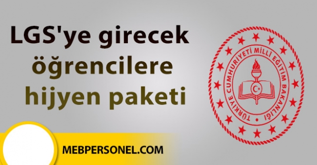 LGS'ye girecek öğrencilere hijyen paketi