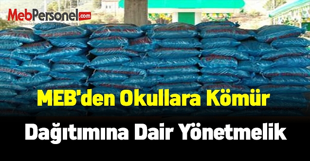 MEB'den okullara kömür dağıtımına dair yönetmelik