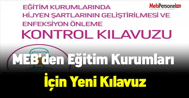 MEB'den eğitim kurumları için yeni kılavuz