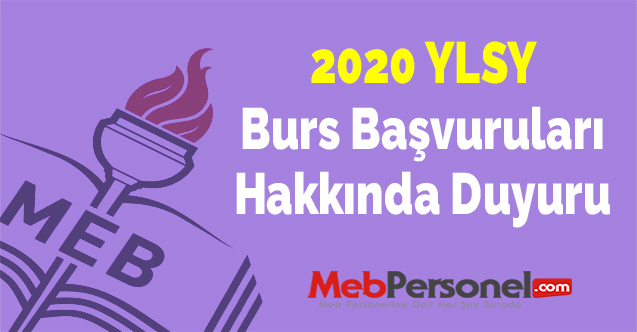 2020 YLSY Burs Başvuruları Hakkında Duyuru