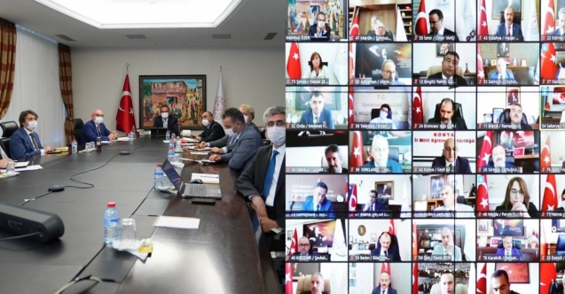 YÜZ YÜZE VE UZAKTAN EĞİTİM HAZIRLIKLARI BAKAN YARDIMCISI ÖZER BAŞKANLIĞINDA MASAYA YATIRILDI