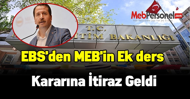 EBS'den MEB'in ek ders kararına itiraz geldi