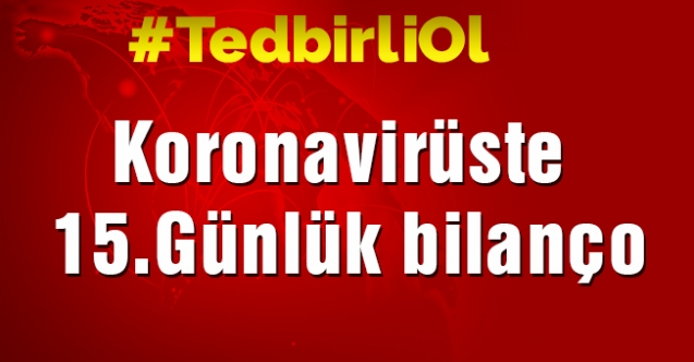 Koronavirüste 15.Günlük bilanço- #TedbirliOl