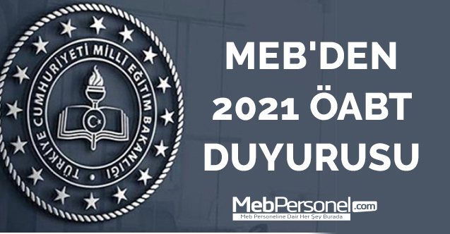 MEB 2021 ÖABT'nin hangi alanlarda yapılacağını duyurdu