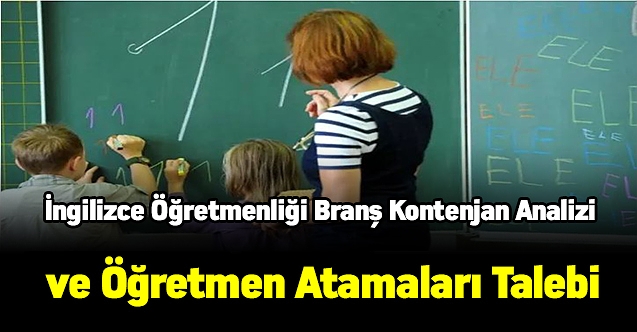 İngilizce Öğretmenliği Branş Kontenjan Analizi ve Öğretmen Atamaları Talebi