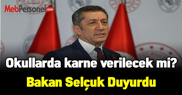 Karner verilecek mi? Milli Eğitim Bakanı Ziya Selçuk açıkladı