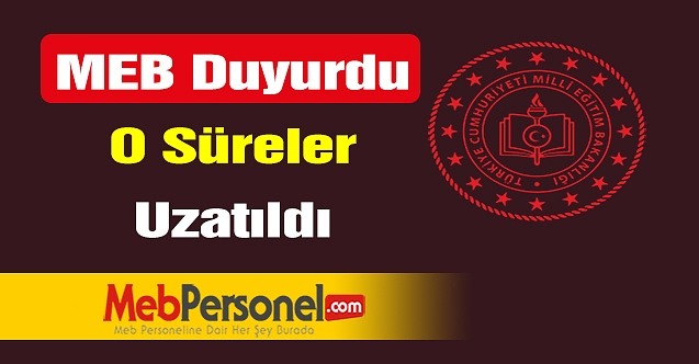 Destek eğitim raporlarının süreleri uzatılldı