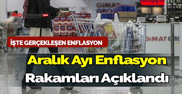 Aralık ayı enflasyon rakamları açıklandı