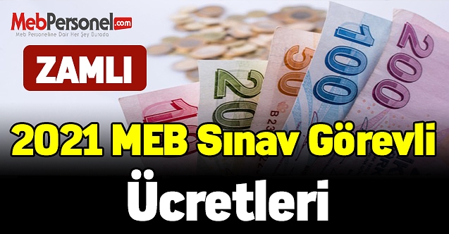 Zamlı sınav görev ücretleri MEB