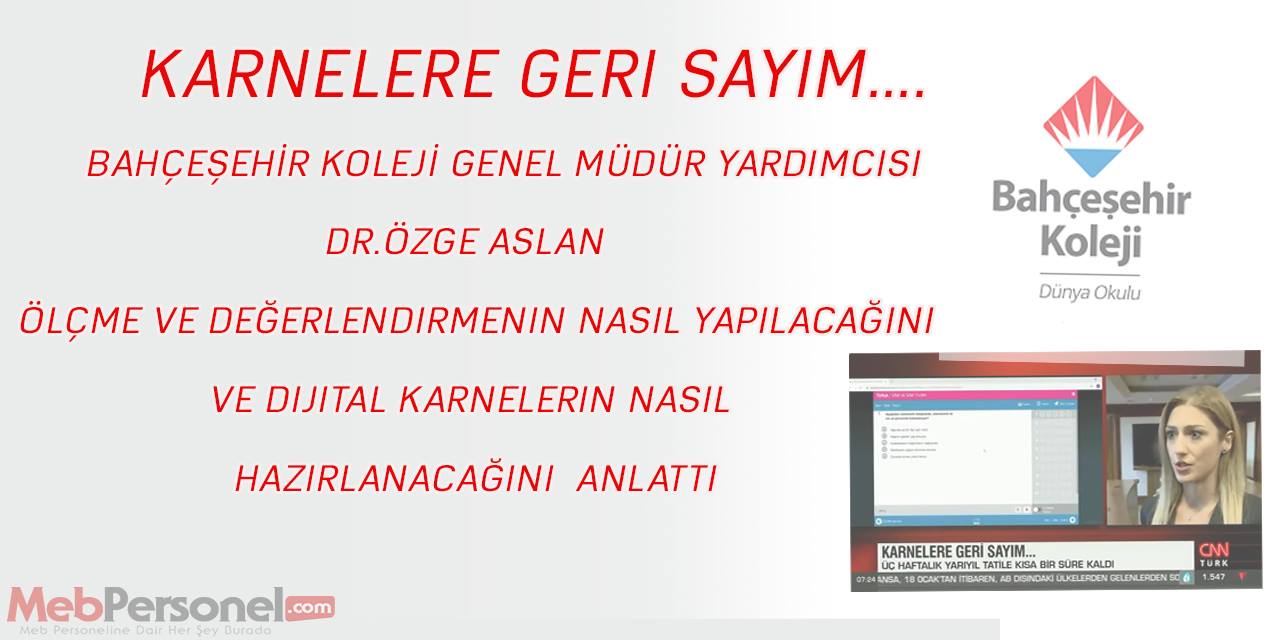 Bahçeşehir Koleji Genel Müdür Yardımcısı Özge Aslan Dijital Karne ve Ölçme Değerlendirmenin Nasıl Yapılacağını Açıkladı