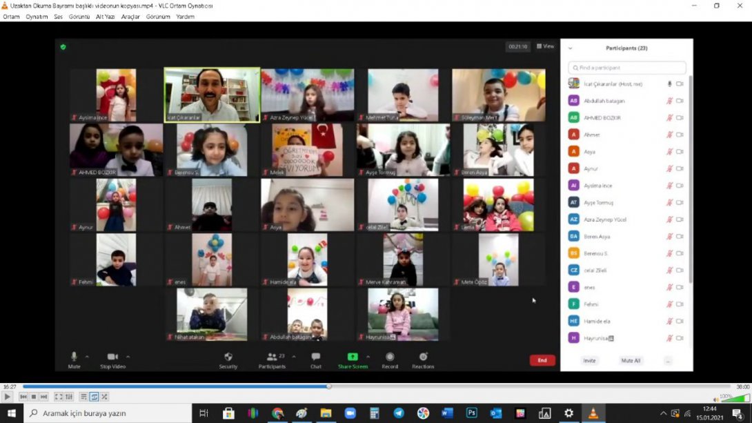Youtube üzerinden Türkiye'de ilk defa Okuma Bayramı etkinliği düzenlendi
