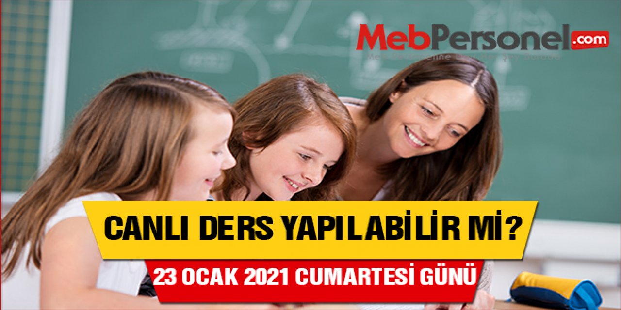 23 Ocak Cumartesi EBA(Zoom) Canlı Ders Yapılabilir mi?