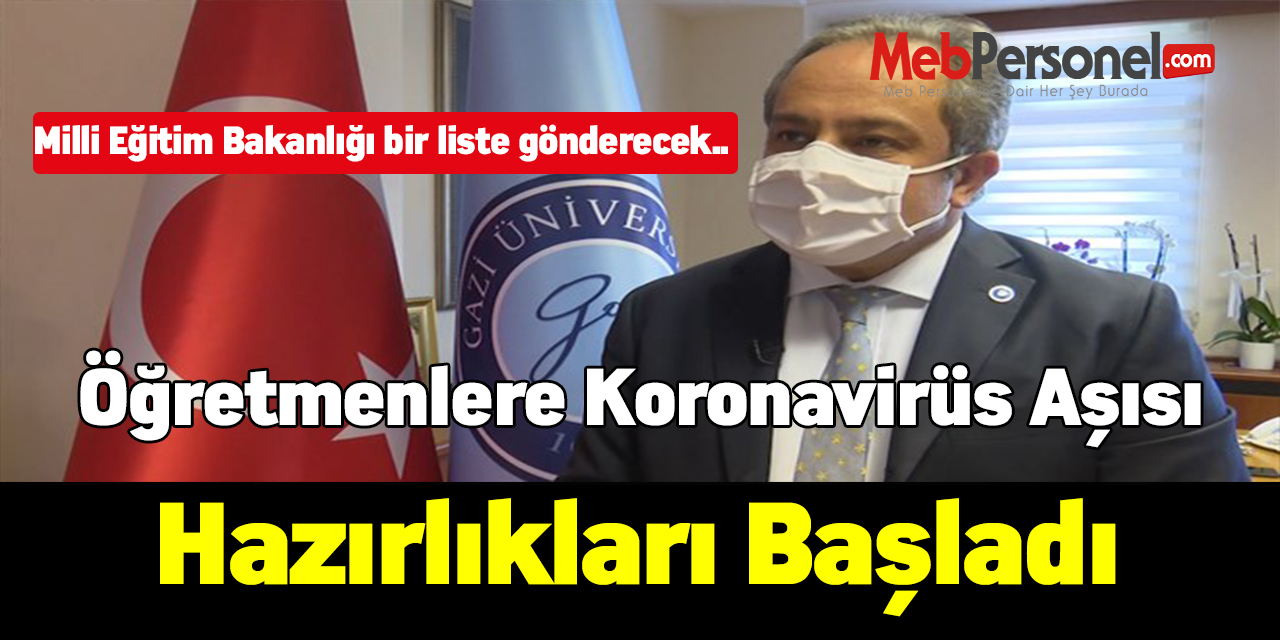 Öğretmenlere koronavirüs aşısı hazırlıkları başladı