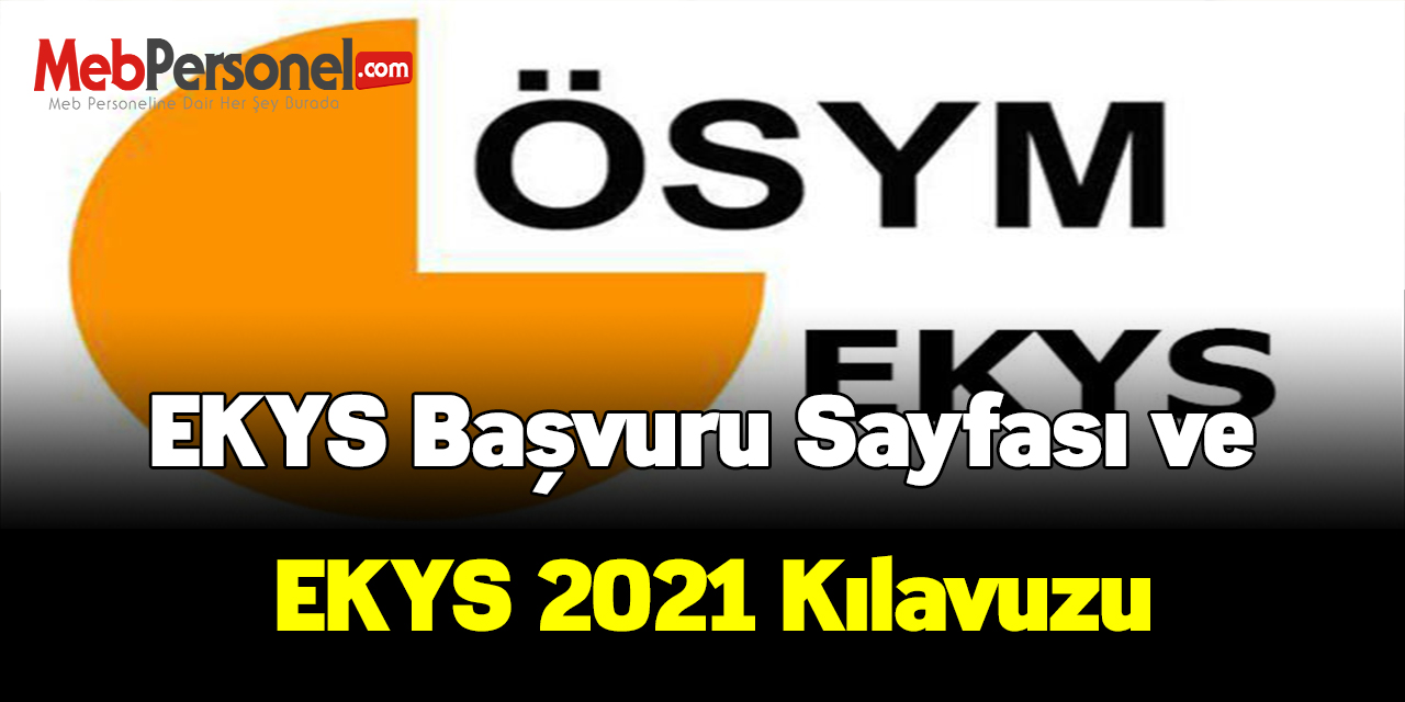 Ekys başvuru sayfası ve ekys 2021 kılavuzu