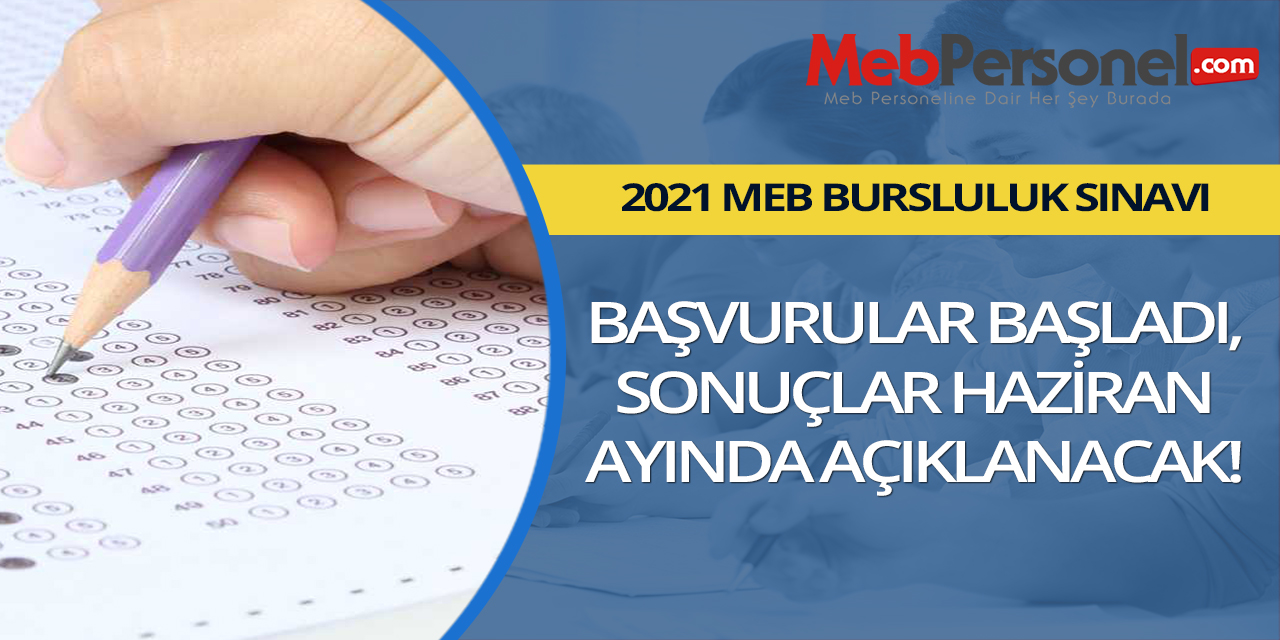 MEB, 2021 Bursluluk Sınavı Başvuruları Başladı