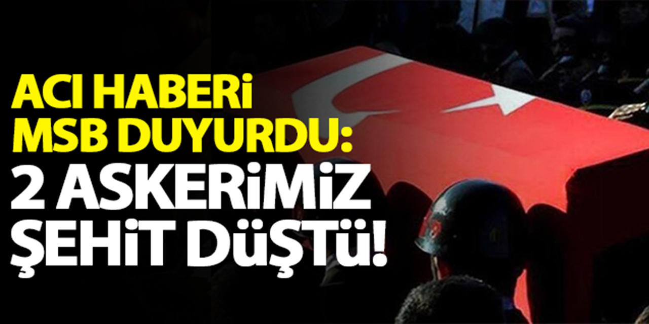 MSB acı haberi duyurdu! Pençe Kartal-2 harekatında 2 şehit