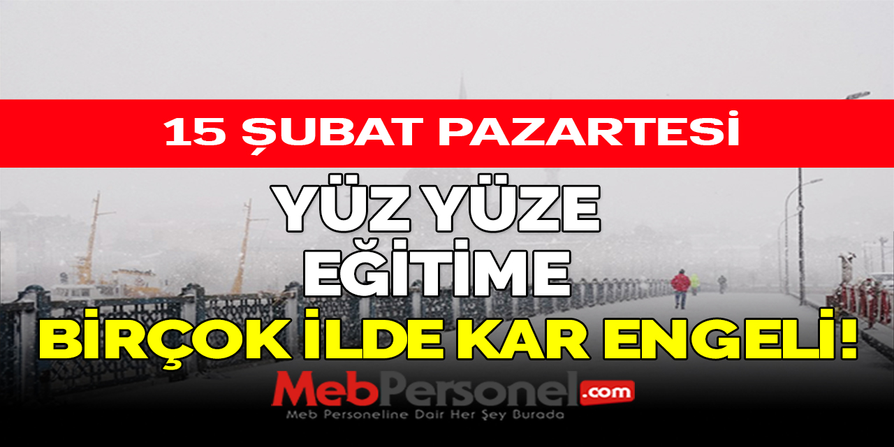 Yüz Yüze Eğitime Birçok İlde Kar Engeli!