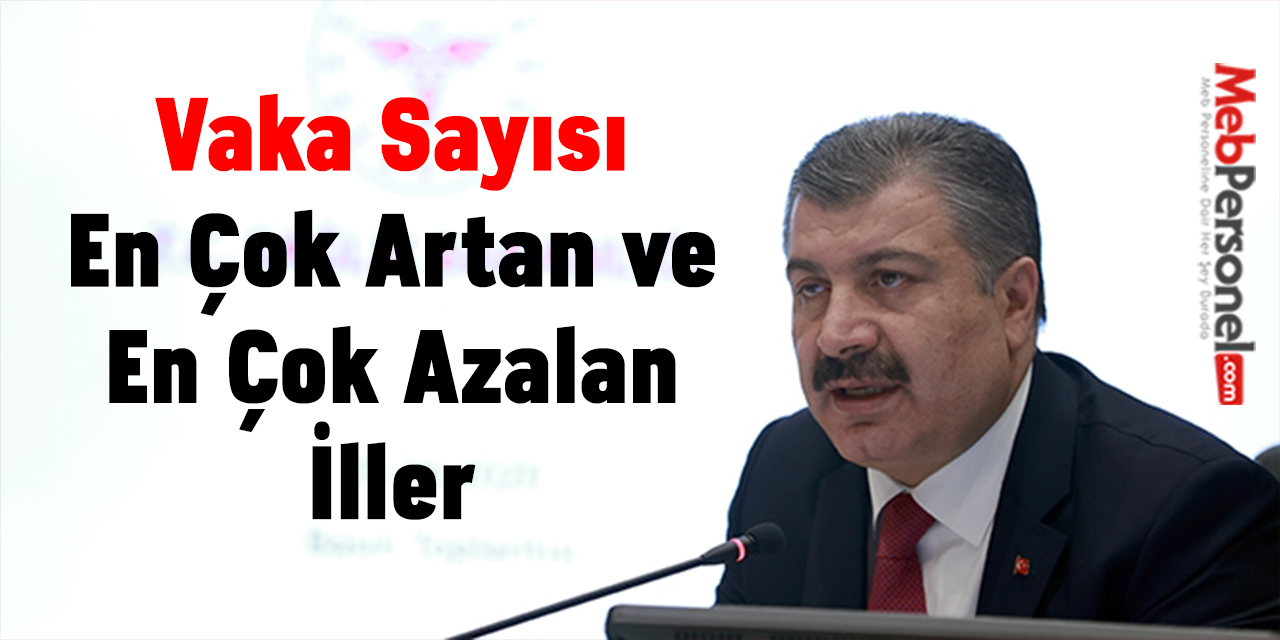 Vaka Sayısı En Çok Artan ve En Çok Azalan İller