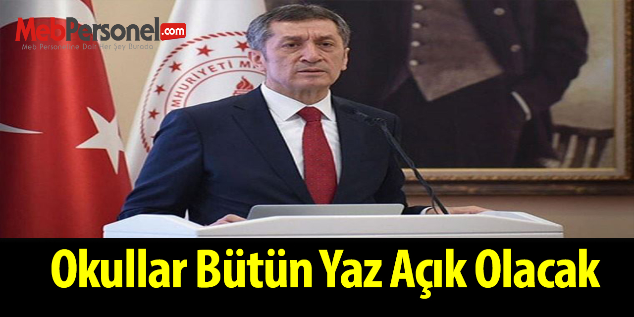 Okullar bütün yaz açık olacak