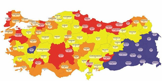 Başkan Erdoğan açıkladı...Risk haritası haftaya değişiyor
