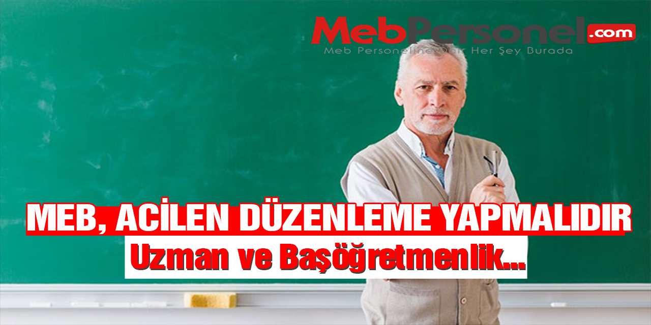 MEB, Öğretmenlere Uzman ve Başöğretmenlik Unvanı Vermelidir