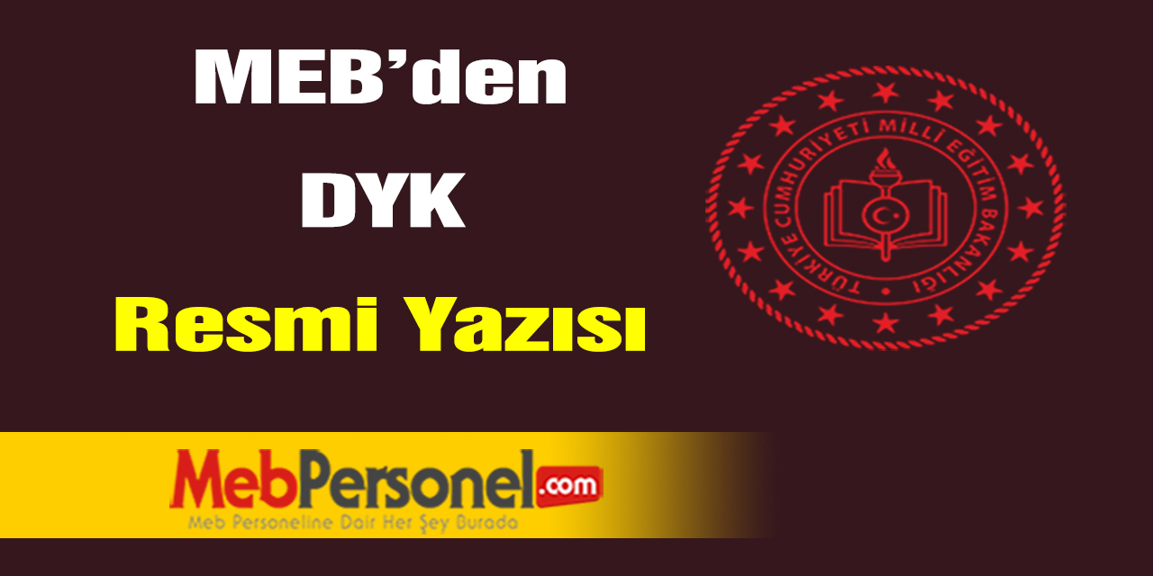 MEB'den DYK Ortak Sınavı Yazısı