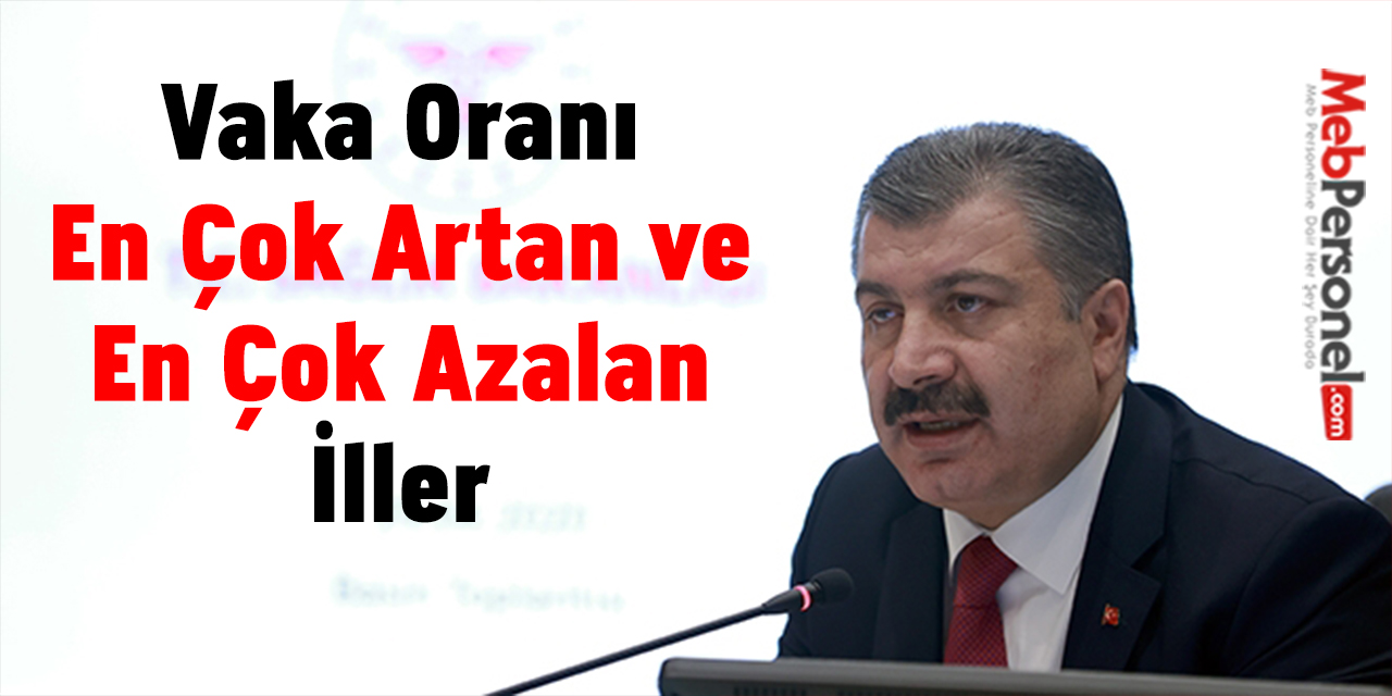 Vaka Oranı En Çok Artan ve En Çok Azalan İller