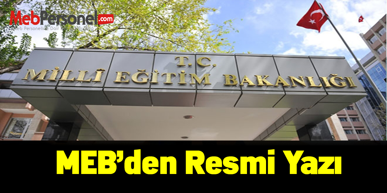 MEB'den pansiyon ödenekleri ile ilgili resmi yazı