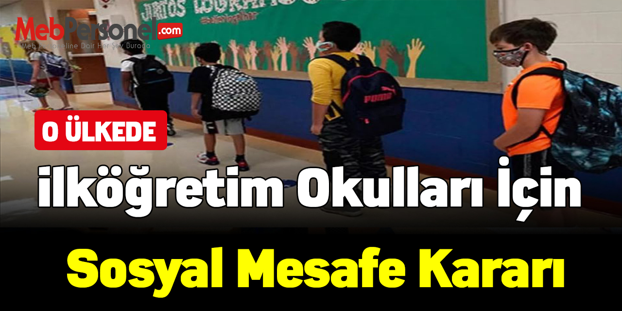 ABD'de ilköğretim okulları için sosyal mesafe kararı