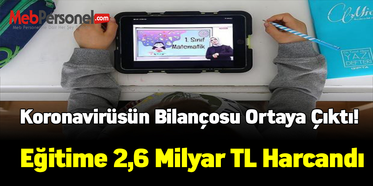 Koronavirüsün bilançosu ortaya çıktı! Eğitime 2,6 milyar TL gitti