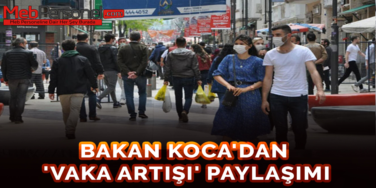 Bakan Koca'dan 'Vaka Artışı' Paylaşımı
