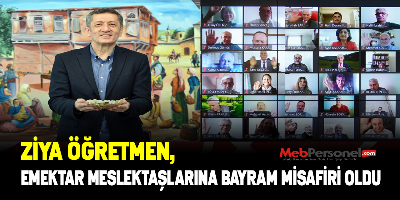 ZİYA ÖĞRETMEN, EMEKTAR MESLEKTAŞLARINA BAYRAM MİSAFİRİ OLDU