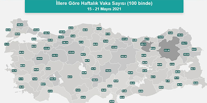 Korona haritasında bu il ilk kez 'sarı'