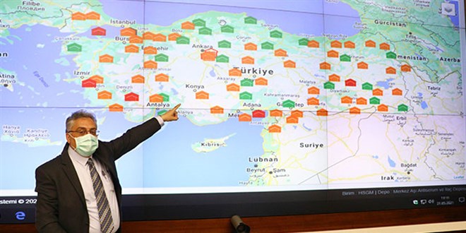 Koronavirüs aşıları 81 ilde böyle takip ediliyor