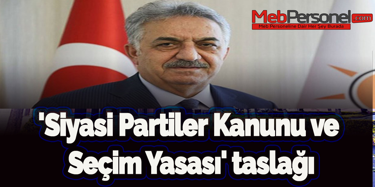 'Siyasi Partiler Kanunu ve Seçim Yasası' taslağı