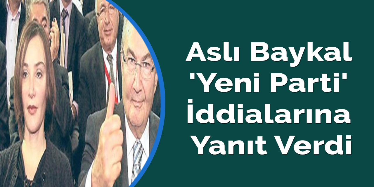 Aslı Baykal 'yeni parti' iddialarına yanıt verdi