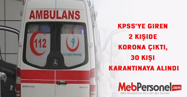 KPSS'ye giren 1 kişide Delta varyantı tespit edildi.