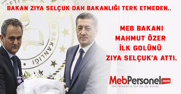 MEB Bakanı Mahmut Özer İlk Golünü Ziya Selçuk'a attı.