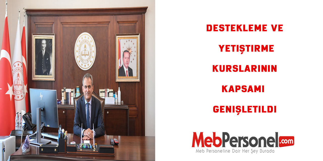 Destekleme ve Yetiştirme Kurslarının Kapsamı Genişletildi