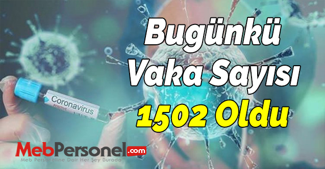 Bugünkü Vaka Sayısı 1502 Oldu