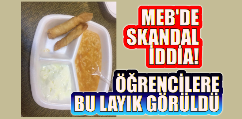 MEB'de skandal iddia. Öğrencilere bu layık görüldü.