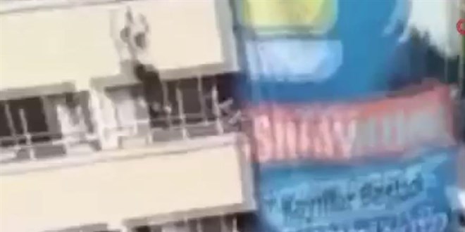 Lise öğrencisi etüt merkezinden aşağı atladı! Dehşete düşüren görüntü