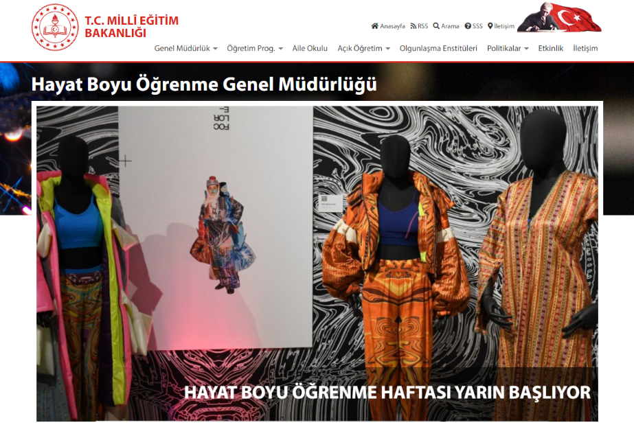 Hayat Boyu Öğrenme Genel Müdürlüğü'nden tepki çeken görsel! Başka giysi bulamadın mı müdür?