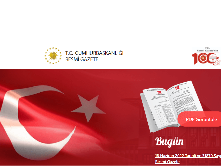 18 Haziran 2022 tarihli resmi gazete atama kararları yayımlandı